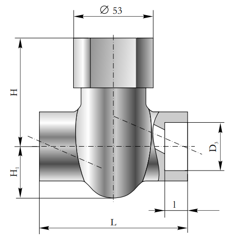 Клапан обратный однодисковый ИКАР КЗ 41001-025 Клапаны / вентили