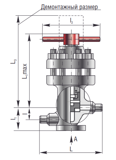 Клапан регулирующий сильфонный для АЭС ИКАР КЗ 27101-010-02 Клапаны / вентили